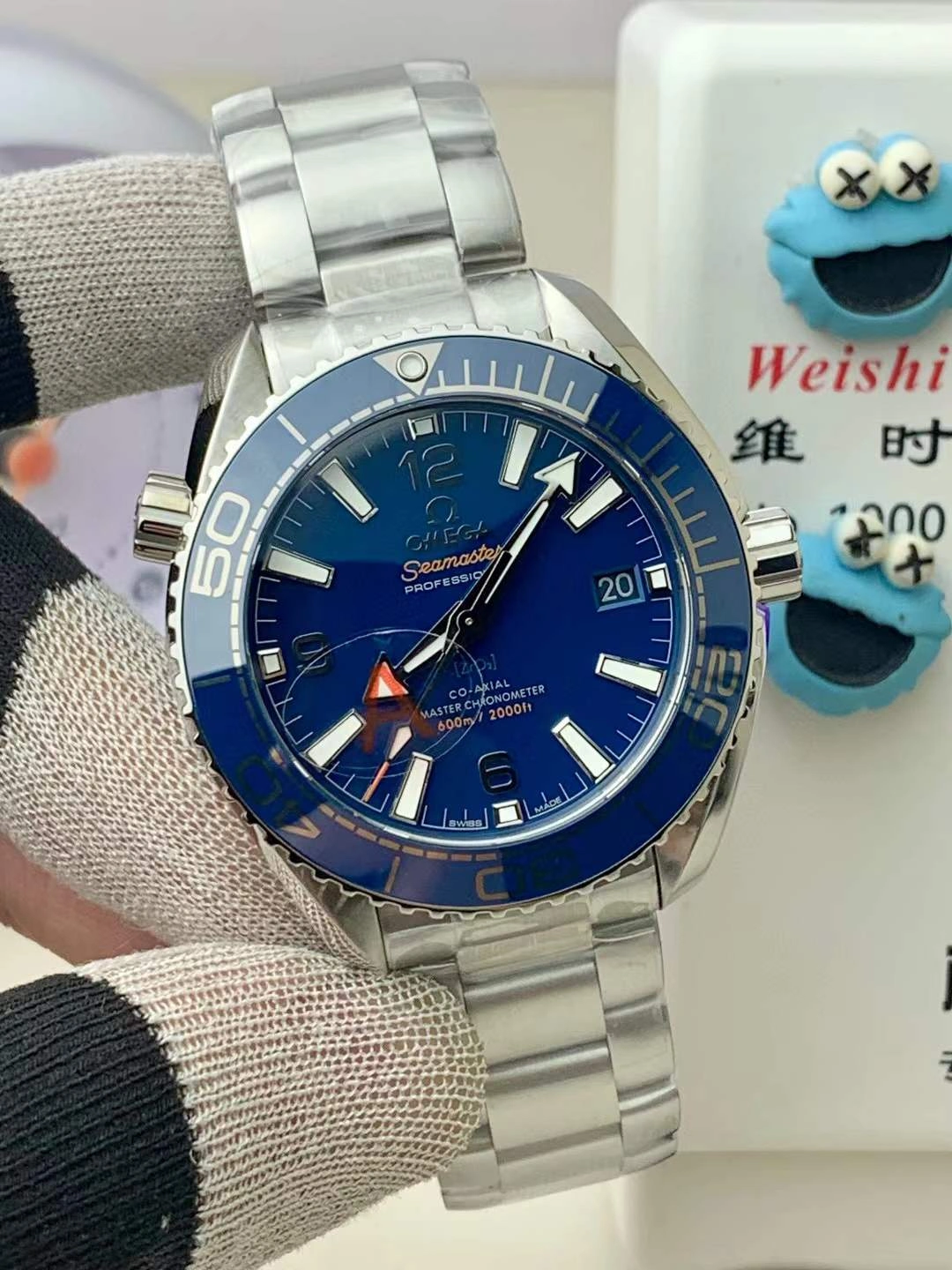 CBD Factory Omega Seamaster Planet Ocean 600M GMT Blue Dial (215.30.44.22.03.001) 1:1 Super Clone – DD8906 Movement TopPick 220